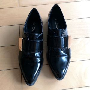 Aldo Pointy Toe Patent Leather Flat Shoes